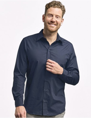 PRM-6310-Mens Poplin Shirt Long Sleeve